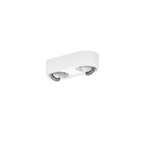 Wever & Ducré+QITO SURFACE 2.0 LED 11W 440lm 3000K CRI>90 31°, hämardatav phase-cut, laevalgusti, matt valge