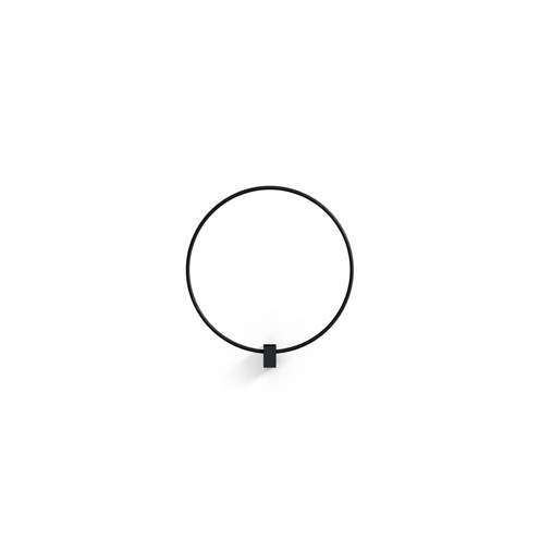 Wever & Ducré+FINLIN ROUND WALL 1.0 LED 13.2W 1280lm 3000K CRI>90, hämardatav phase-cut, seinavalgusti, matt must