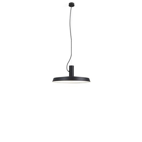 Wever & Ducré+ROOMOR OFFICE CABLE 1.0 LED 35W 3660lm 4000K CRI>90 UGR<19 mikroprismaatiline hajuti, hämardatav Push/DALI, rippvalgusti, matt must