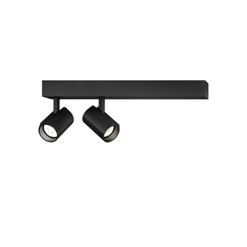 Wever & Ducré+CENO SURFACE 2.0 LED 2x7W 940lm 3000K CRI>90 35°, hämardatav phase-cut, laevalgusti, matt must
