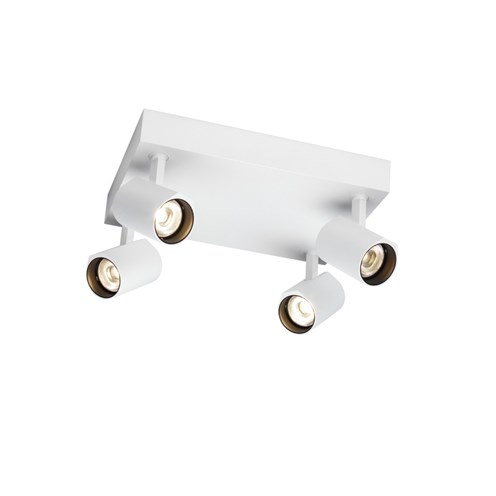 Wever & Ducré+CENO SURFACE 4.1 LED 4x7W 1880lm 3000K CRI>90 35°, hämardatav phase-cut, laevalgusti, matt valge
