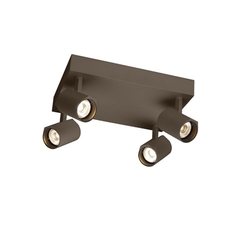 Wever & Ducré+CENO SURFACE 4.1 LED 4x7W 1880lm 3000K CRI>90 35°, hämardatav phase-cut, laevalgusti, pronks
