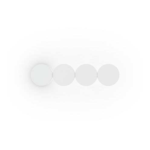 Wever & Ducré+DOT 4.0 LED 20.8W 1220lm 3000K CRI>90, hämardatav phase-cut, seinavalgusti, matt valge