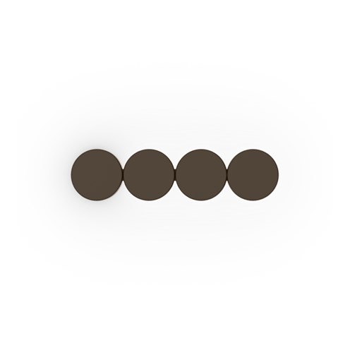 Wever & Ducré+DOT 4.0 LED 20.8W 1220lm 3000K CRI>90, hämardatav phase-cut, seinavalgusti, pronks