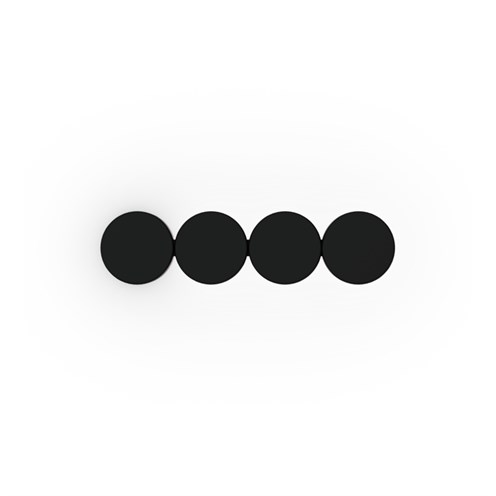 Wever & Ducré+DOT 4.0 LED 20.8W 1220lm 3000K CRI>90, hämardatav phase-cut, seinavalgusti, matt must