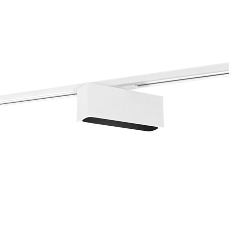 Wever & Ducré+PIRRO OPAL on track 4.0 LED 12W 620lm 3000K CRI>90, hämardatav phase-cut, siinivalgusti, matt valge/matt must, 1F adapter