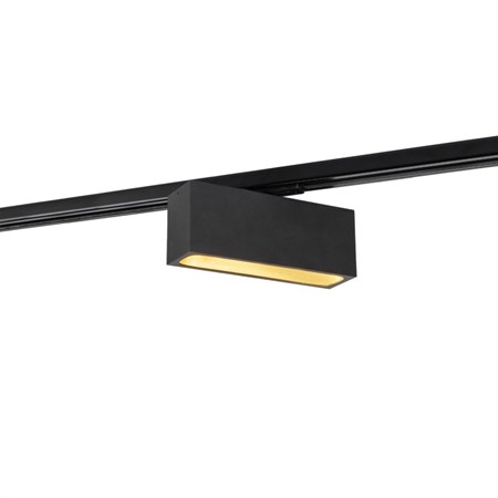 Wever & Ducré+PIRRO OPAL on track 4.0 LED 12W 710lm 3000K CRI>90, hämardatav phase-cut, siinivalgusti, matt must/kuldne, 1F adapter