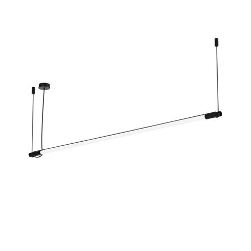 Wever & Ducré+DARF 4.2 LED 23W 2940lm 3000K CRI>90, hämardatav phase-cut, rippvalgusti, matt must