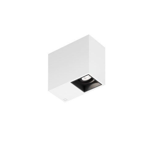 Wever & Ducré+PLANO petit SURFACE 1.0 LED 8.5W 560lm 3000K CRI>90 31°, hämardatav phase-cut, laevalgusti, matt valge/matt must