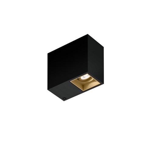 Wever & Ducré+PLANO petit SURFACE 1.0 LED 8.5W 570lm 3000K CRI>90 31°, hämardatav phase-cut, laevalgusti, matt must/šampanja