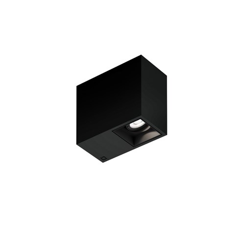 Wever & Ducré+PLANO petit SURFACE 1.0 LED 8.5W 560lm 3000K CRI>90 31°, hämardatav phase-cut, laevalgusti, matt must