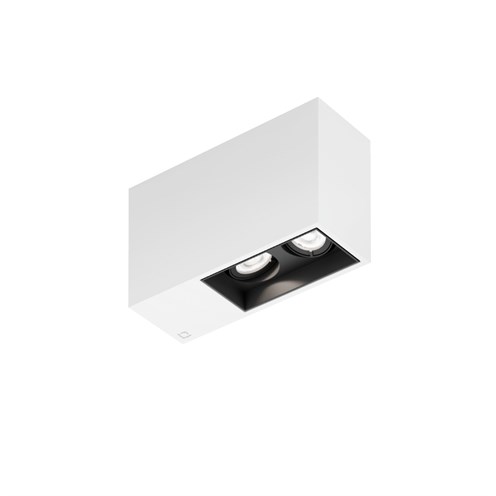 Wever & Ducré+PLANO petit SURFACE 2.0 LED 15W 1120lm 3000K CRI>90 31°, hämardatav phase-cut, laevalgusti, matt valge/matt must