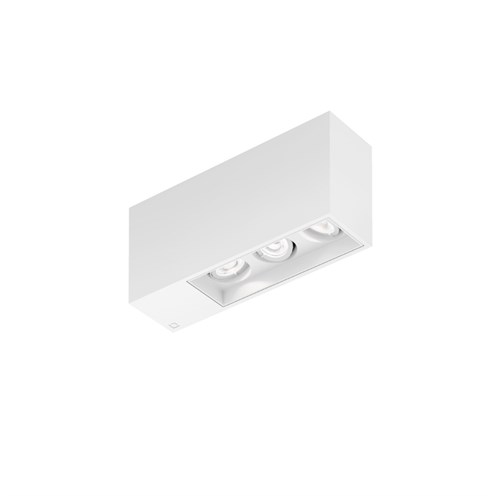 Wever & Ducré+PLANO petit SURFACE 3.0 LED 22.4W 1710lm 3000K CRI>90 31°, hämardatav phase-cut, laevalgusti, matt valge