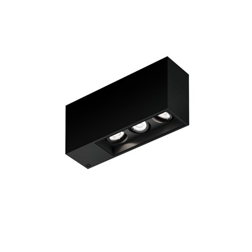 Wever & Ducré+PLANO petit SURFACE 3.0 LED 22.4W 1580lm 3000K CRI>90 31°, hämardatav phase-cut, laevalgusti, matt must