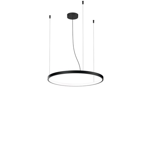 Wever & Ducré+KUJO 2.0 LED 15W 1180lm 3000K CRI>90, hämardatav phase-cut, rippvalgusti, matt must