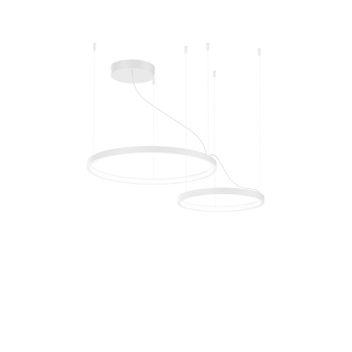 Wever & Ducré+KUJO 2.1 LED 34W 2000lm 3000K CRI>90, hämardatav phase-cut, rippvalgusti, matt valge