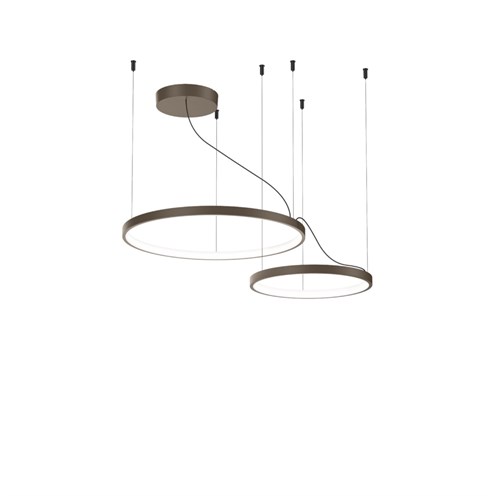 Wever & Ducré+KUJO 2.1 LED 34W 2000lm 3000K CRI>90, hämardatav phase-cut, rippvalgusti, pronks