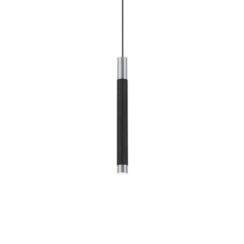 Wever & Ducré+TRACE SUSPENDED 3.0 LED 6W 520lm 350mA 3000K CRI>90 33°, rippvalgusti, matt must/harjatud alumiinium, laerosett tellida eraldi
