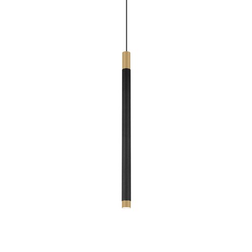 Wever & Ducré+TRACE SUSPENDED 5.0 LED 6W 520lm 350mA 3000K CRI>90 33°, rippvalgusti, matt must/šampanja, laerosett tellida eraldi