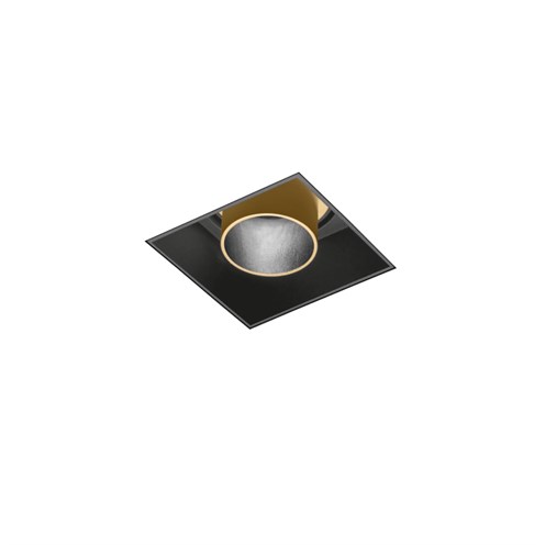 Wever & Ducré+SNEAK trimless 1.0 LED 6/8.8W 360/485lm 350/500mA 3000K CRI>90 30°, süvisvalgusti, matt must/šampanja, liiteseadmeta