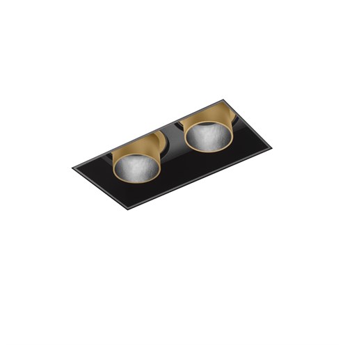 Wever & Ducré+SNEAK trimless 2.0 LED 12.1/18W 500/740lm 350/500mA 2000-3000K CRI>90 30°, süvisvalgusti, matt must/šampanja, liiteseadmeta