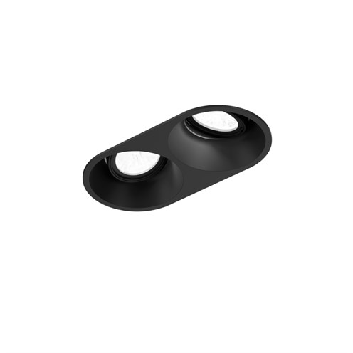 Wever & Ducré+DEEP ADJUST 2.0 LED 9W 560lm 2000K-3000K CRI>95 36°, süvisvalgusti, must, liiteseadmeta
