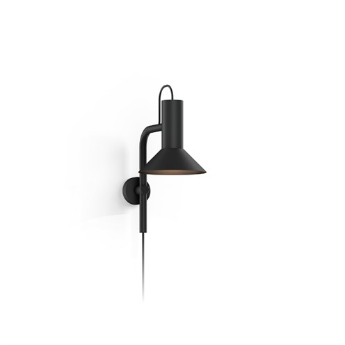 Wever & Ducré+ROOMOR WALL 3.1 max. 15W GU10, seinavalgusti, pistikuga, matt must