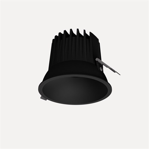 Nexia+Onno 125 LED 20W 2045lm 3000K CRI>90 36°, hämardatav DALI, IP54, süvisvalgusti, must