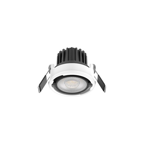 PRO+EXUMA LED 12W 1213/1291/1284lm 2700/3000/4000K (lülitiga reguleeritav) 40°, hämardatav TRIAC, IP65, süvisvalgusti, valge, paigaldusraam tellida eraldi