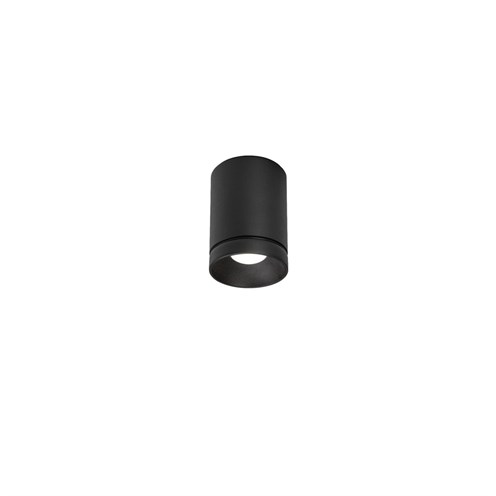 Wever & Ducré+TAIO ROUND SURFACE 1.0 LED 10,9W 365lm 2700K CRI>90 105°, hämardatav phase-cut, IP65, laevalgusti, matt must