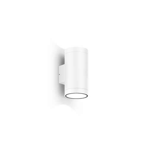 Wever & Ducré+TAIO ROUND WALL OUTDOOR 2.0 LED 20,1W 870lm 2700K CRI>90 105°, hämardatav phase-cut, IP65, välisvalgusti, matt valge