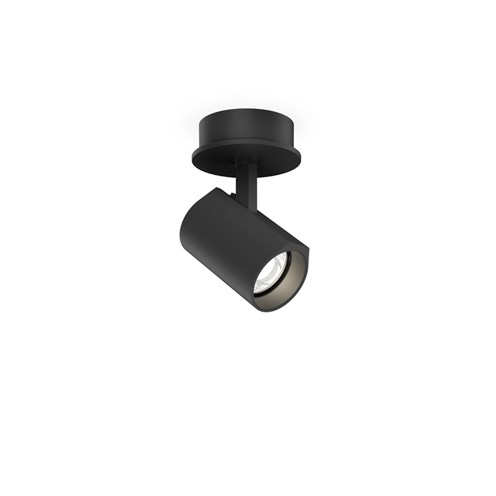 Wever & Ducré+CENO SEMI RECESSED 1.0 LED 6W 530lm 350mA 3000K CRI>90 31°, süvisvalgusti, matt must, liiteseadmeta