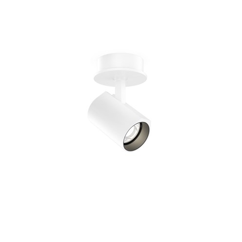 Wever & Ducré+CENO SEMI RECESSED 1.0 LED 6W 530lm 350mA 3000K CRI>90 31°, süvisvalgusti, matt valge, liiteseadmeta