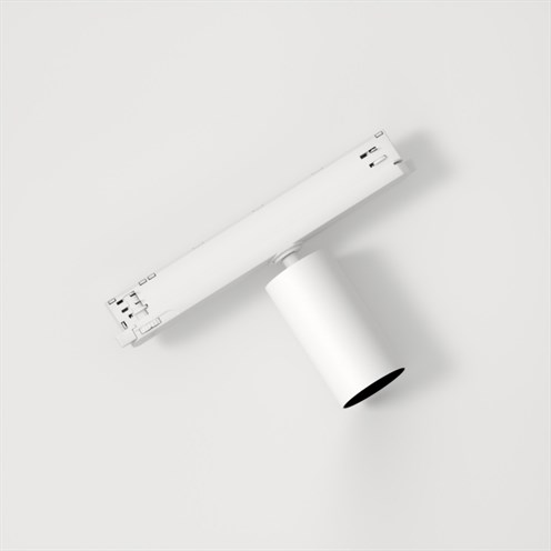 Modular+Nyto Track 230V Adjustable 60 1x LED 20,8W 2240lm 3000K CRI>90 28°, hämardatav DALI, siinivalgusti, matt valge, 3F adapter