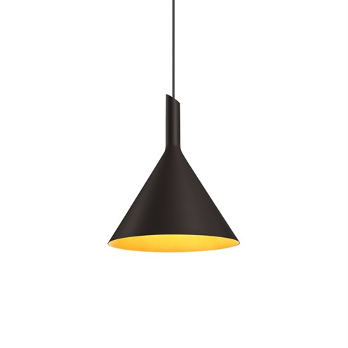 Wever & Ducré+SHIEK 3.0 LED 12W 505lm 1800K-2850K CRI>90, hämardatav phase-cut, rippvalgusti, matt must/kuldne
