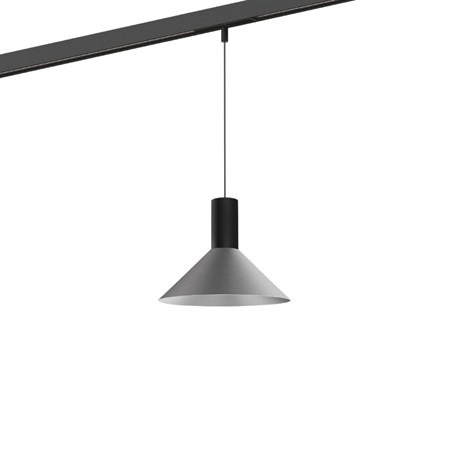 Wever & Ducré+ODREY on STREX 1.6 LED 7W 505lm 3000K CRI>90 32°, hämardatav DALI, siinivalgusti, matt must/harjatud alumiinium