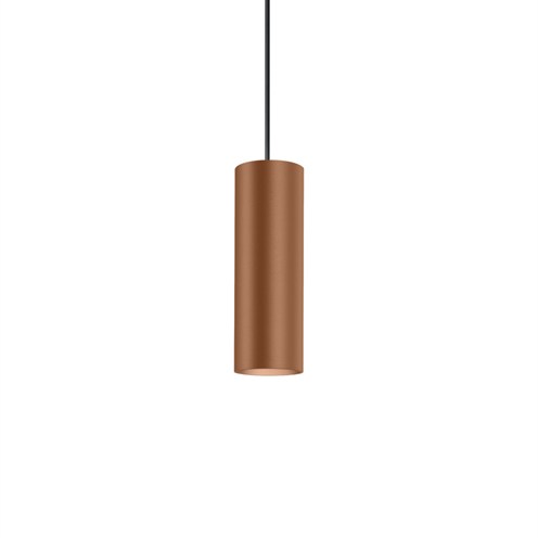 Wever & Ducré+RAY SUSPENDED 2.0 LED 5,7W 260lm 2000-3000K CRI>90 36°, hämardatav phase-cut, rippvalgusti, harjatud vask, laerosett tellida eraldi