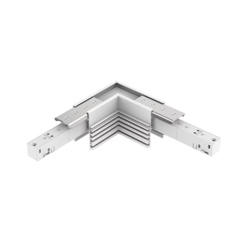 PRO+LINE48V FRAMELESS TRACK voolusiini horisontaal L-nurk, valge