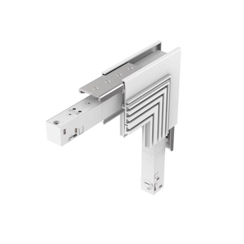 PRO+LINE48V FRAMELESS TRACK voolusiini vertikaal L-nurk, valge
