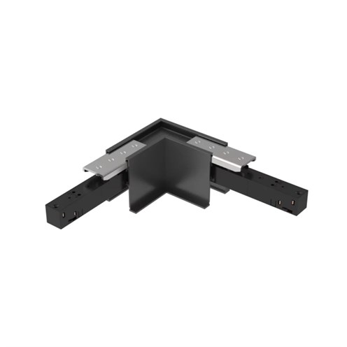 PRO+LINE48V FRAME TRACK voolusiini horisontaal L-nurk, must