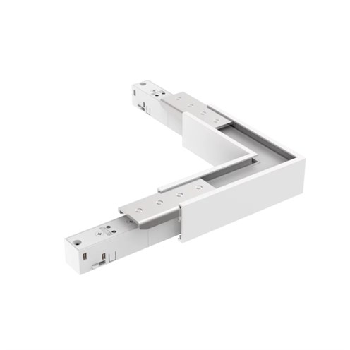 PRO+LINE48V SLIM TRACK voolusiini horisontaal L-nurk, valge