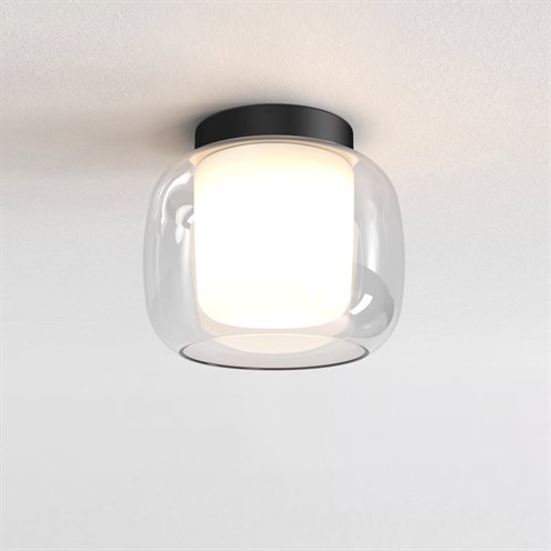 ASTRO+Aquina Ceiling 240 max. 12W E27, IP44, laevalgusti, matt must