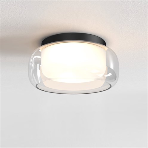 ASTRO+Aquina Ceiling 360 2x max. 12W E27, IP44, laevalgusti, matt must