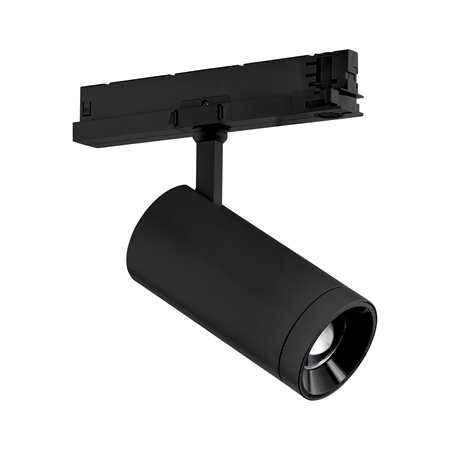 PRO+RIZOS LED 25W 3000K 1661-2063lm adjust. beam 20-60° DALI track, black