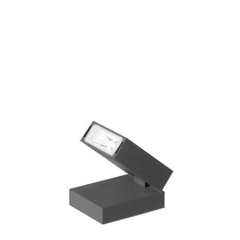 Wever & Ducré+STAKE FOLD 1.0 LED 8W 590lm 3000K CRI>90, hämardatav phase-cut, IP65, välisvalgusti, antratsiithall