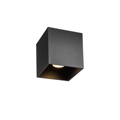 Wever & Ducré+BOX OUTDOOR 1.0 LED 8,1W 605lm 3000K CRI>90 21°, hämardatav phase-cut, IP65, välisvalgusti, matt must