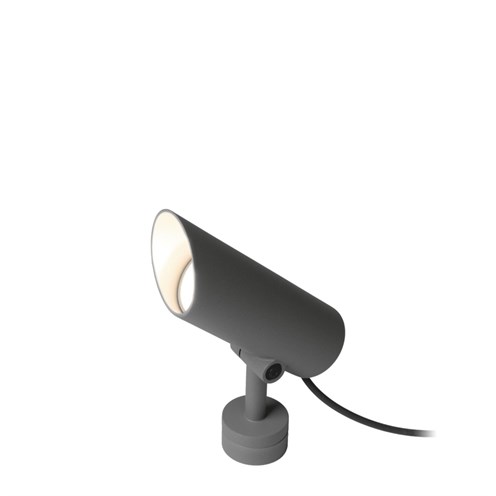 Wever & Ducré+STIPO 1.0 LED 6,7W 450lm 3000K CRI>90 38° UGR<13, hämardatav phase-cut, IP65, välisvalgusti, antratsiithall