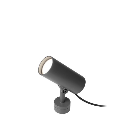 Wever & Ducré+STIPO 2.0 LED 6,7W 500lm 3000K CRI>90 38° UGR<19, hämardatav phase-cut, IP65, välisvalgusti, antratsiithall