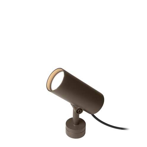 Wever & Ducré+STIPO 2.0 LED 6,7W 500lm 3000K CRI>90 38° UGR<19, hämardatav phase-cut, IP65, välisvalgusti, pronks