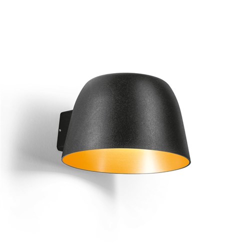 Wever & Ducré+SWAM 1.0 LED 8W 295lm 2700K CRI>90, hämardatav phase-cut, IP65, välisvalgusti, matt must/kuldne